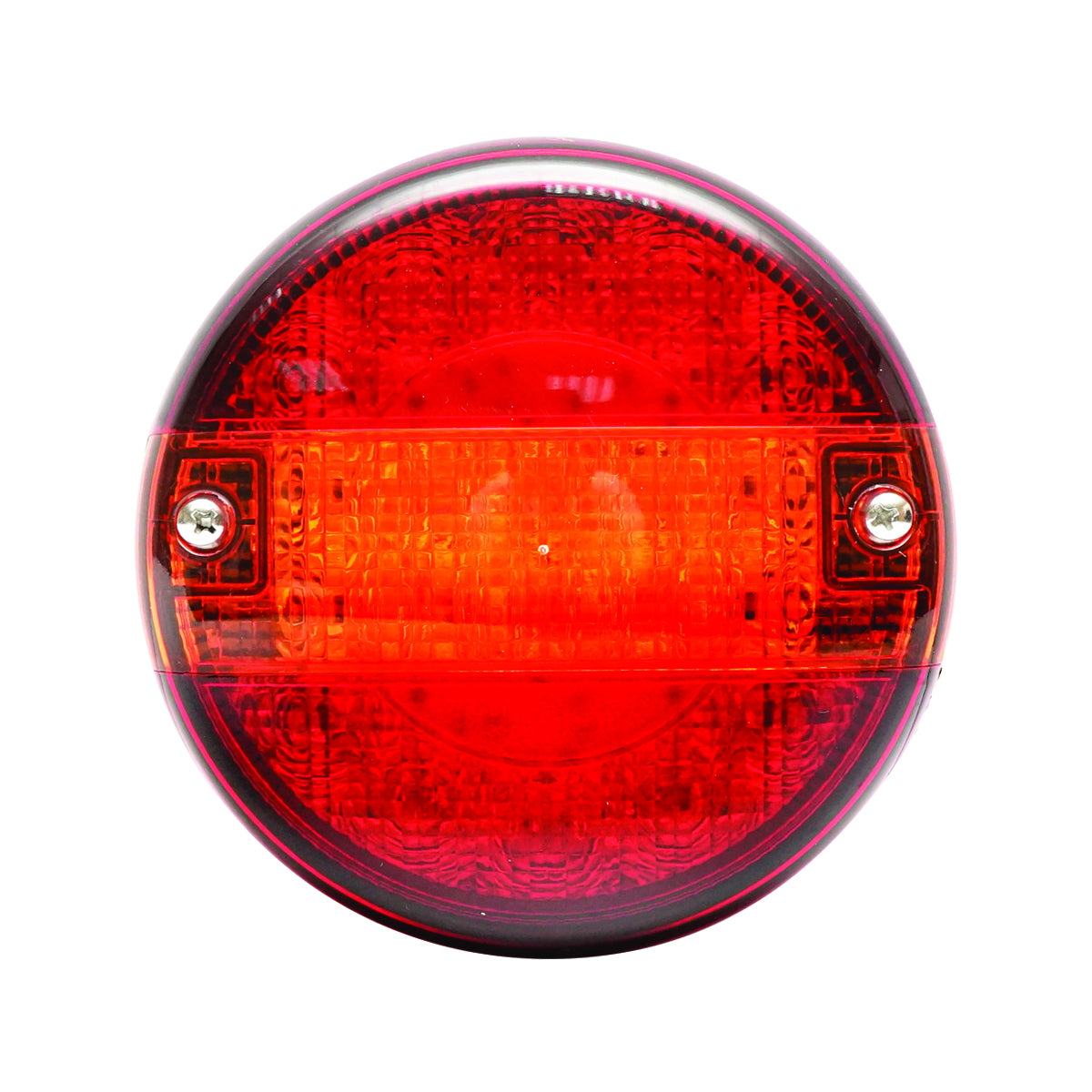 Red LED fog lamp with signaling, diameter 140mm
